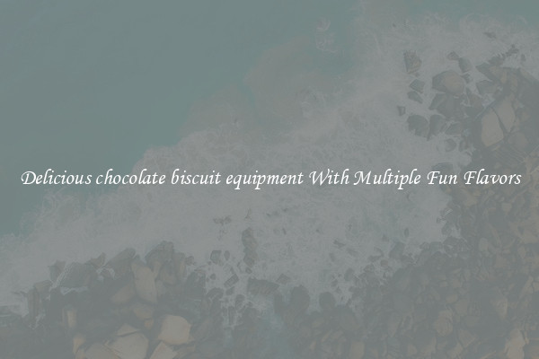 Delicious chocolate biscuit equipment With Multiple Fun Flavors