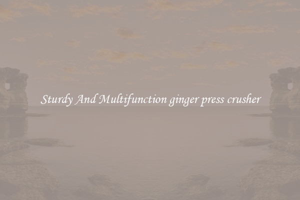 Sturdy And Multifunction ginger press crusher