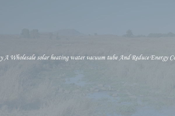 Buy A Wholesale solar heating water vacuum tube And Reduce Energy Costs