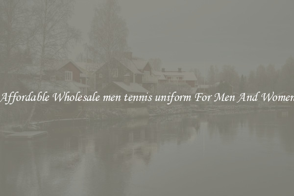 Affordable Wholesale men tennis uniform For Men And Women