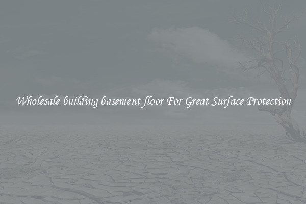 Wholesale building basement floor For Great Surface Protection