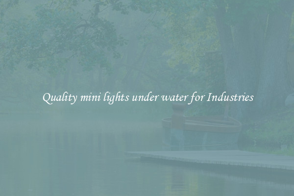 Quality mini lights under water for Industries