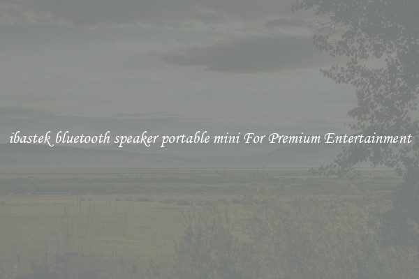 ibastek bluetooth speaker portable mini For Premium Entertainment
