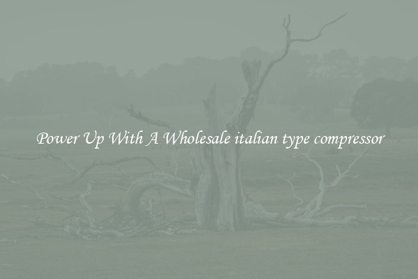 Power Up With A Wholesale italian type compressor