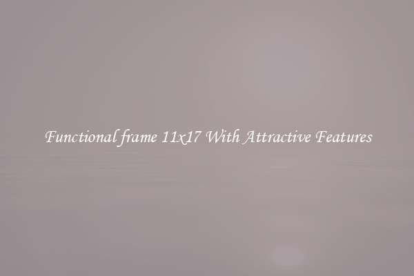 Functional frame 11x17 With Attractive Features